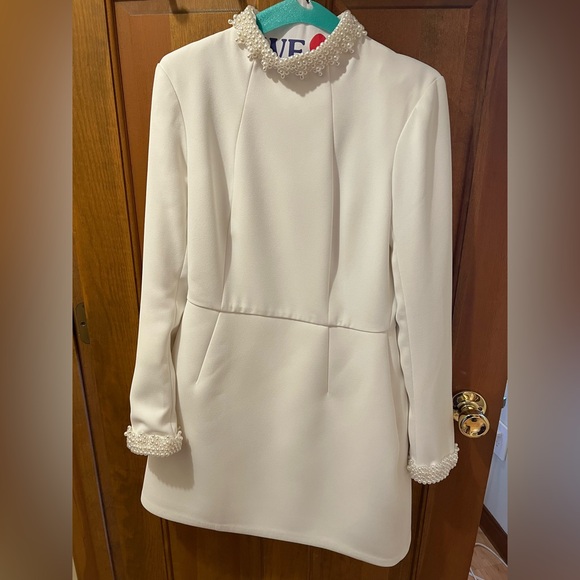 NADINE MERABI ATHENA WHITE DRESS - Picture 5 of 7